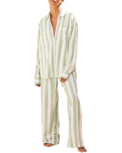 Pyjama 2 pièces à manches longues Felcia pour des soirées cocooning stylées à rayures