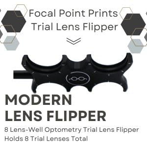 Image of Optometry 8 Slot Trial Lens Flipper Optometrist Tool for Trial Glasses Optical Ophthalmic Lens Flipper for Vision Testing & Vision Therapy Optician Tools Optometry Equipment (Black)
