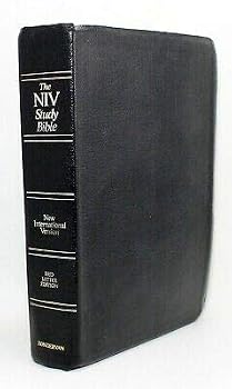 Hardcover The NIV Study Bible New International Version Zondervan 1985 RED Leather [Hardcover] unknown Book