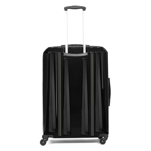 Image of DELSEY PARIS Devan SE 78 CM Large Check-in Polycarbonate and Expandable 4 Wheels Black Hard-Sided Trolley Bag /Suitcase /Luggage