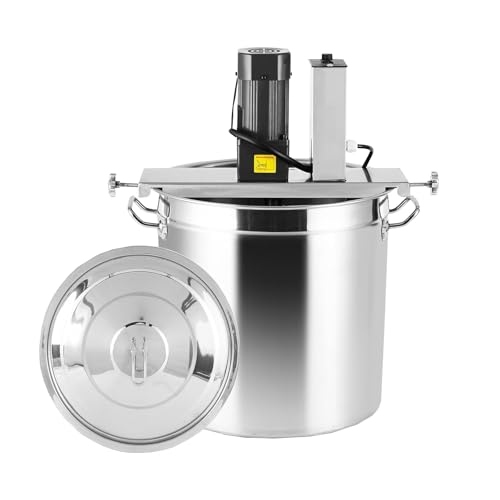 Batidora De Alimentos Comercial, Batidora EléCtrica, Batidora AutomáTica De Acero Inoxidable Con Raspador De 4 Cuchillas, OperacióN De Un Solo Toque, Para Sopa, Chile, Salsa, Bebidas, Mermeladas Y Gac