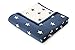 Produktbild Biederlack Wohn- und Kuscheldecke, 60 % Baumwolle, Veloursband-Einfassung, 150 x 200 cm, Blau/Natur, Orion Cotton Texas Stars, 646293