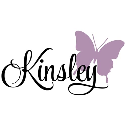 Vinilo decorativo personalizado para pared con mariposa
