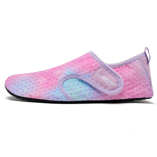 Image of WateLves Water Shoes for Women Men Swim Beach Aqua Socks Quick Dry Barefoot House Slippers Travel Shoes with Adjustable Magic Tape for Pool Diving Boating Yoga Surf