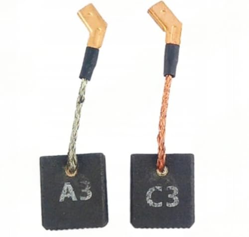 Toefficy - Paquete de 2 cepillos de carbono NA143119 N489059 DWE8410 DWE8420 DWE8421 nueva pieza de repuesto compatible con Dewalt