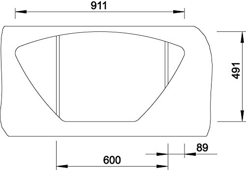 BLANCO LANTOS 9 E-IF | Edelstahl | Einbauart: Einbau von Oben & Flächenbündig | Hauptbecken mittig | für 60 cm breite Unterschränke | Widerstandsfähig gegenüber Kratzern | Eckspüle