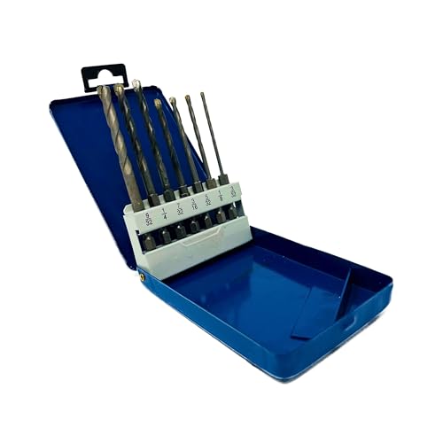 Bad Dog Standard 7 Piece Multipurpose High Speed Drill Bit Set. Carbide, Titanium, Cobalt Tip & Armor Steel Hex Shank. Made in USA. Drill Through Everything! Hardened Steel, Masonry, Wood, Tile & More