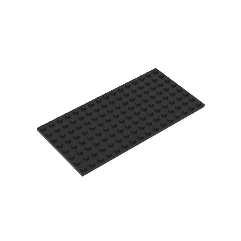 92438 Foundation Plate Plate 8x16 5Pieces GDS-529 Compatible with Lego Building Blocks Color:Black