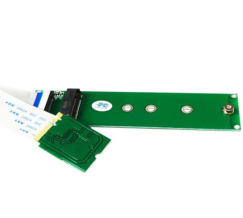 Image of Sintech M.2 (NGFF) NVME SSD to M2 A /E Key Port with 20cm Cable (Only Provide PCIe 1X Lane)