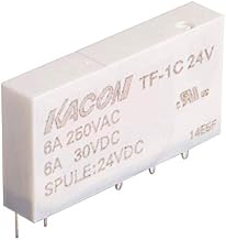 TF-1C-24V, Miniature Relay for RXT Terminal Block, 1NO/1NC, 6A 250VAC, 24VDC Coil Input