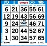 United Novelty 1 on Bingo Paper Sheets- Case of 9000 Sheets- Color Blue- Single Face