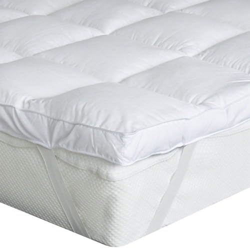 Bedecor Sobrecolchon 140x190cm, Cubre Colchon Acolchado de Microfibra con 600GSM Poliester, Super Suave, Calidad de Hotel, hipoalergénico, Lavable a Maquina