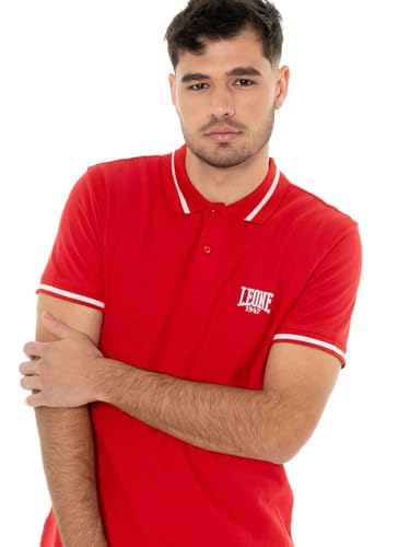 Polo pour homme avec col Leone Basic en coton confortable