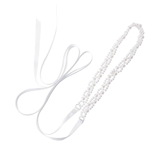Wedding Belt Pearl Beaded Belt Sash,Bridal Belt Sash for Wedding Dress Bridal Flower Girls Bridesmaids