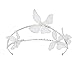 SCDZS Cerchietto Tiara Corona Matrimonio Sposa Principessa Fasce per Capelli Gioielli per Capelli Accessori di Perle di Cristallo Copricapo da Sposa