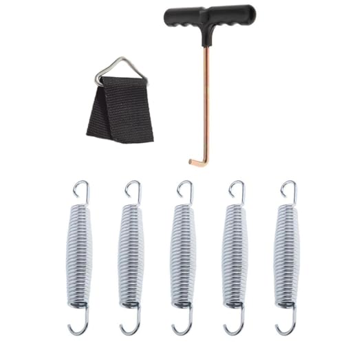 QUXVUIS Reemplazo de Resorte para trampolín, Piezas de aleación Premium Resistentes de fácil instalación, Juego de resortes para Cama de Salto Universal, Cama de Salto, Resorte de 13.5 cm