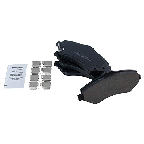 Image of TRQ Performance Front Brake Pad & Rotor Set Ceramic Coated Drilled Slotted | For 08-12 Chrysler Town & Country Dodge Grand Caravan 2012 Ram Cargo Van 09-12 Volkswagen Routan