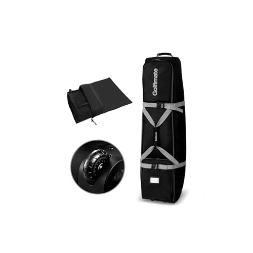 Golf Travel Bag with Wheels, Soft-Sided 1800D Oxford Golf Club Travel Cover Case...