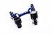 Cobra Racing XMaxx Bellcrank 7075-T6 Black on Blue