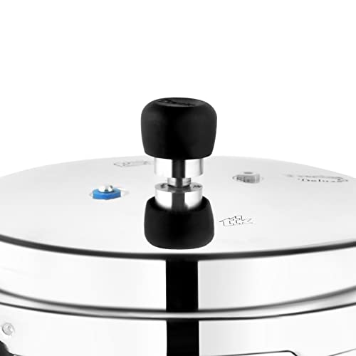 Prestige Deluxe Plus Aluminum Pressure Cooker, 5 Liter #TOP25