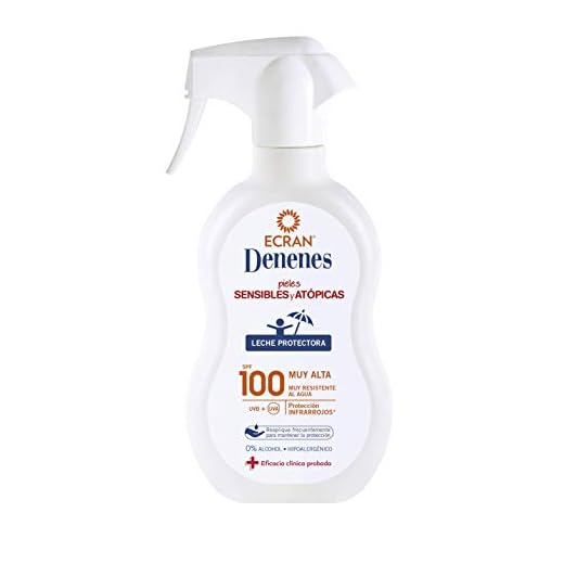 Ecran Sunnique Sensitive, Protector Solar para Pieles Muy Claras, Sensibles e Intolerantes al Sol, con SPF100 - Formato Familiar de 300 ml