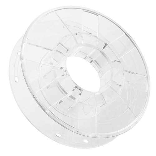DIYEAH Carrete para Alambre 0,25 Kg Transparente Hueco de Plástico para Almacenamiento de Cables de Extensión, Portacarrete Ligero y Portátil para Gestión y Organización en Electrónica