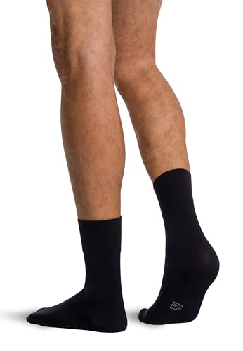 Wolford Men's Cotton Velvet Socks Soft Touch Breathable Knit Seamless Toes Comfortable Cuff Lightweight Fit admiral Blue, US (Shoe Size) 10-113