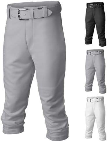 Easton Boy's PRO+ Baseball Pants | Youth Sizes | Full Length | Elastic Bottom | Multiple Colors