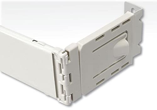 Graber 2 1/2-Inch Dauphine Wide Pocket Curtain Rod (48 To 84-Inch Adjustable Width, White) #TOP5