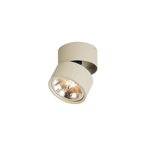Qazqa Moderno Moderne plafondspot beige G9 rond draai- en kantelbaar - Go Nine Aluminio Redonda Adecuado para LED Max. 1 x 8 Watt