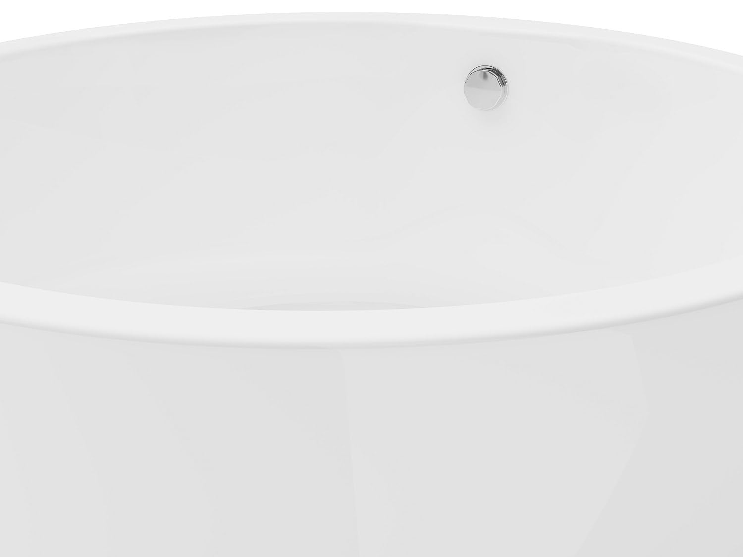 Venta-unica - BaÒera exenta redonda - 165 L - 130 x 130 x 58 cm - Blanco - AcrÌlico - LAGUNO