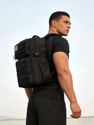 Image of Military Tactical Backpack for Men Waterproof Daypack 3 Day Assault Pack Molle Bag with Water Bottle Holder