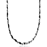 [CCopan] 磁気 ネックレス レディース メンズ 強力 人気 アクセサリー ファッション プレゼント マグネット 国内ブランド (メタリックブラック)