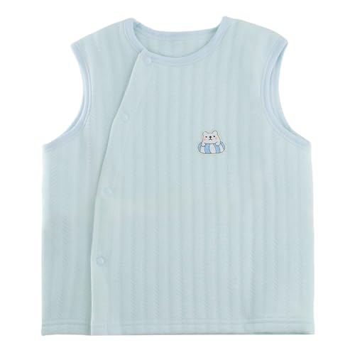 Image of POBIDOBY Baby Vest for Girls & Boys, Purcotton Toddler Reversible Vest for Spring & Autumn