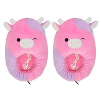 Squishmallows Slippers Plush Lightweight Warm Comfort Soft Aline Slipper House Shoes for Kids and Adults (sizes 11-1 Little Kid / 2-5 Big Kid / 5-10 Adult)
