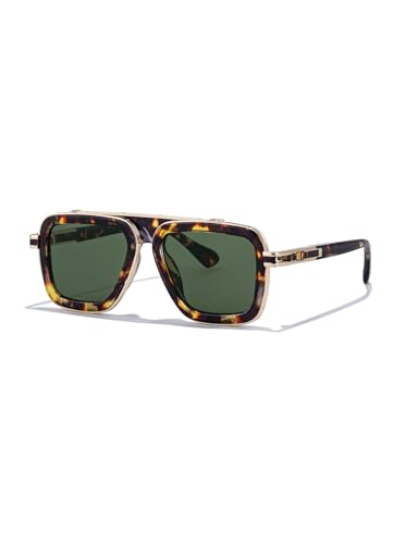 Image of Fashion Men Sunglasses Square Frame Shades for Men UV400 Protection Sunnies(98082)