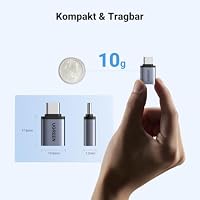 UGREEN 10Gbps USB C Adapter USB C auf USB OTG Adapter 2 Stück (Grau) – Ansicht 6