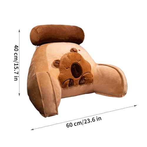 Coussin de lecture Capybara pour lit et soutien dorsal ergonomique