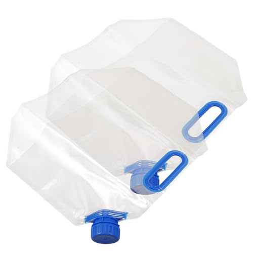 VICASKY 2pcs Collapsible Water Storage Tanks Outdoor Folding Water Containers for Camping Hiking Portable Space Saving Design with Sturdy Construction for Outdoor Activities