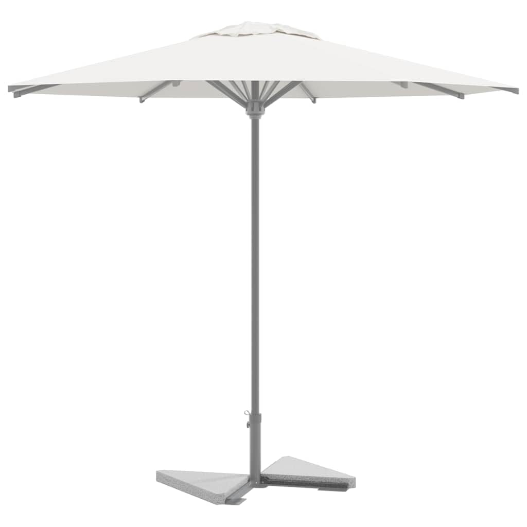 vidaXL Discos de Peso para sombrilla (2 Unidades, Granito Gris, Triangulares, 14 kg)