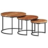 Ces tables gigognes allient un design classique avec un aspect pratique et simple, ce qui en fait un supplément précieux et élégant à votre espace de vie.