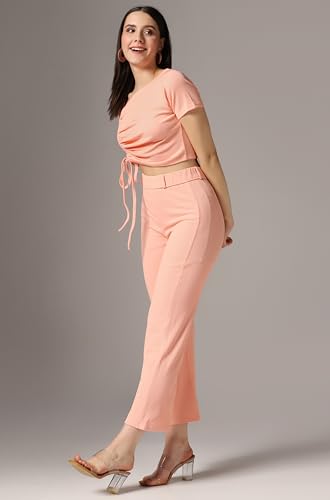 Image of TOPLOT co ord Set for Women Solid Top and Bottom