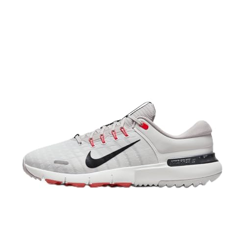 Nike Free Golf NN Golf Shoes (Wide) (FQ7875-100, Summit White/Phantom/Dark Team Red/Black) Size 10
