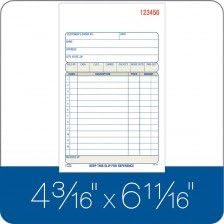 Adams Sales Order Book, 3-Part, Carbonless, 4-3/16" X 7-3/16" Inch, 50 Sets, White, Canary and Pink, Pack of 6