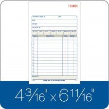 Adams Sales Order Book, 3-Part, Carbonless, 4-3/16" X 7-3/16" Inch, 50 Sets, White, Canary And Pink, Pack Of 6 #TOP2