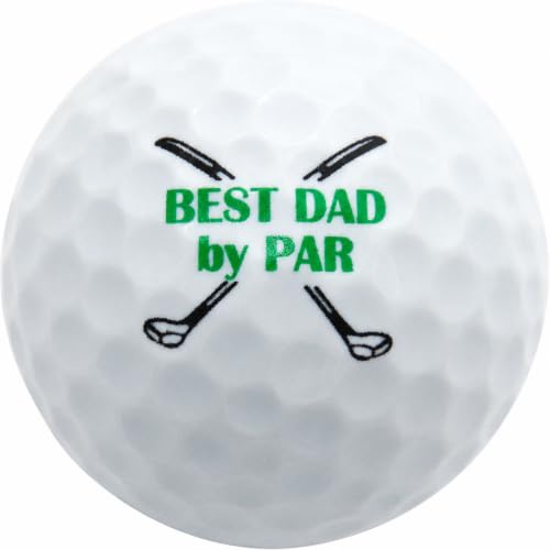 Westmon Works Best Dad By Par Golf Ball – Funny Father’s Day...