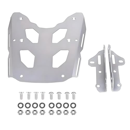 Porte-bagages moto arrière silver pour Kawasaki KLE 650 2015-2024