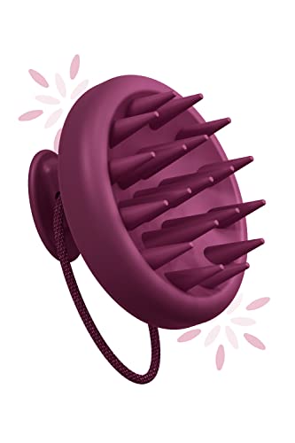 CARESMITH Bloom Scalp Massager | All Silicone Body with Super Soft Bristles | Hair Massager for Hair Growth | Head Massager Comb | Shampoo Brush