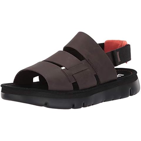 Camper Oruga Sandal, Sandalias de Talón Abierto Hombre, Marrón (Dark Brown 200) Cover