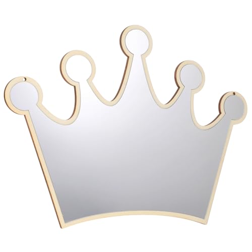 Cabilock Miroir Mural en Acrylique avec Motif Couronne De Princesse pour Chambre De Garçon Et De Fille 1 Pièce